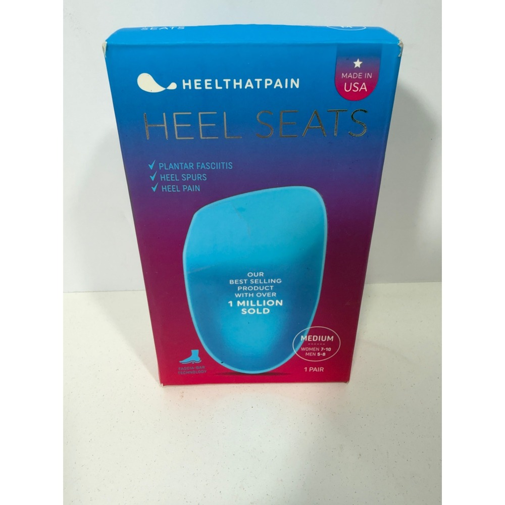 Heel That Pain Heel Seats Medium Blue Plantar Fasciitis Heel Spur Relief Inserts